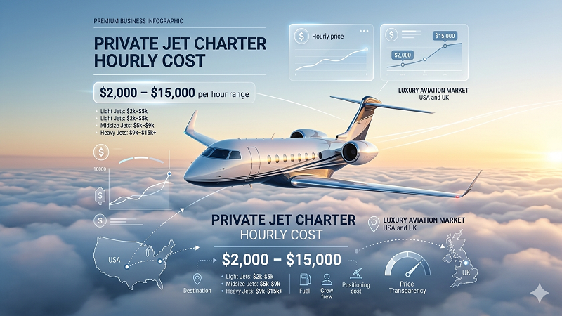 Private Jet Charter Cost Per Hour USA