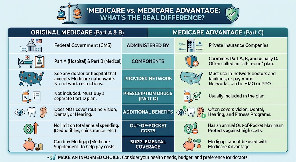 Medicare vs. Medicare Advantage: What's the Real Difference?
